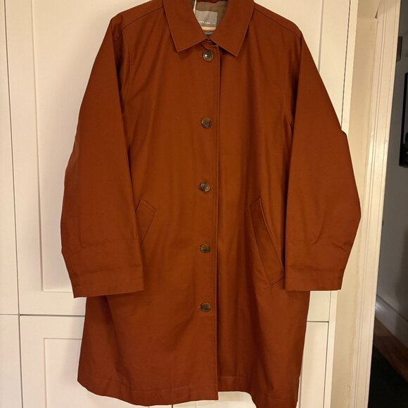 Everlane Cocoa Brown Mac Coat - Size 16 - Picture 4 of 15